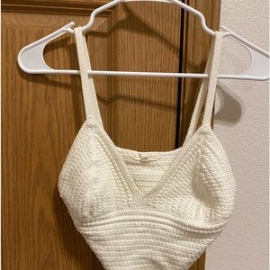 Billabong White Crochet Top